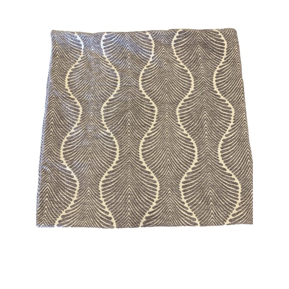 World Market Square Pillowcase 20" X 20"Brown & Cream Polyester Olefin‎